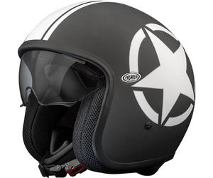 Premier Vintage Star Casco de jet, negro, tamaño S para Hombres