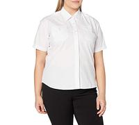 Premier Workwear Ladies Short Sleeve Pilot Shirt Camisa, Blanco (White), 38 (Talla del Fabricante: 10) para Mujer