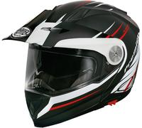 Premier Xtrail MO 92 BM Casco, negro-blanco-rojo, tamaño S para Hombres