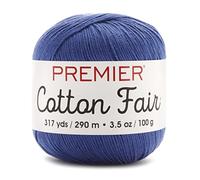 Premier Yarns Cotton Fair Ovillo Color Gris Pizarra Liso, Otros, Multicolor