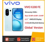 VIVO X200 FE Smartphone 5G, Móvil 12 GB + 512 GB, Pantalla LTPO de 6,31” con calibración de Color ZEISS Master, cámara superteleobjetivo ZEISS de 50 MP con IA, Mediatek Dimensity 9300+, 6500 mAh