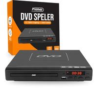 Premieres - Reproductor de DVD con HDMI, cable AV y mando a distancia, reproductor multiformato Full HD 1080p, reproductor multiformato para DVD, CD, MP3 y MPEG4, dispositivo USB Plug & Play