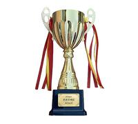 Premio Copa de Trofeos con Pegatina para Regalos al Mejor del Mundo Una Variedad de Opciones de Texto, Familiares y Amigos. (Padre)