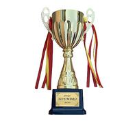 Premio Copa de Trofeos con Pegatina para Regalos al Mejor del Mundo Una Variedad de Opciones de Texto, Familiares y Amigos. (Miembro)