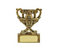 Premio de trofeo de mini copa de golf Bandit para bandido, tramposo, discapacitado, ganador deliberadamente, ganador del premio, día de golf, competición de golf, vacaciones, injusto, estafador,