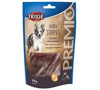 Premio Tiras Caballo. 11 cm. 100 g | Sabroso aperitivo para todos los días: como monoproteína especialmente adecuada para animales con alergias a los piensos