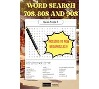 Premium 70s, 80s & 90s Word Search Book for Adults by Morgan Tendre: Big Print Nostalgia Puzzles with 1000+ Retro Words from Music, Movies, Politics & Fashion