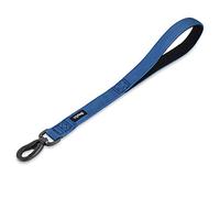 Premium actualizado Correa Corta de Nylon Resistente de 45,7 cm de Largo con asa Acolchada cómoda y Clip Resistente para Perros Grandes, medianos, para niños y niñas. (Azul clásico)