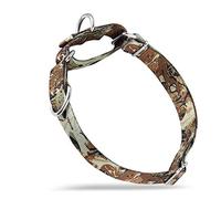 Premium actualizado cuello de martingala anti-escape mejorado de poliéster de alta resistencia para perros pequeños, medianos y grandes. Uso diario para caminar. (Pequeño S, Camuflaje forestall)