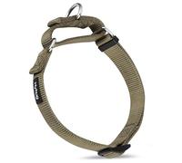 Premium actualizado Cuello de Perro Martingale antivaho de Nylon Resistente para Perros Grandes, pequeños, medianos, pequeños y pequeños (Medio M, Verde Militar)