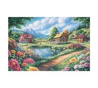Premium Anciano Caballo Granja Rural Campo Naturaleza Salvaje Bonita Puzzle 1000 Piezas para Adultos Cautivador Divertido Y Creativo Ideal para Pasar Tiempo Libre 1000 PCS（75x50cm）