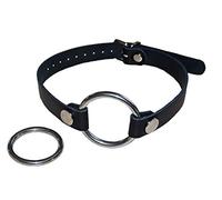 Premium Anillo mordaza boca mordaza öffnungsring mordaza con 2 anillos de acero inoxidable V4 A Interior de 40 mm de diámetro y 45 mm Bondage Sex juguete Esclavo sklavin Bondage juguete erótico Sex parte mano