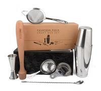 Premium Bar Set for Craft Cocktails at Home Bars and Professional Bartenders | Complete Stainless Steel Barware & Cocktail Shaker Set