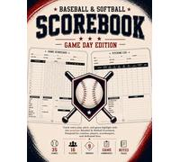 Premium Baseball & Softball Scorebook: 35 Games | 16 Players | 9 Innings | Easy-to-Use Team Scorekeeping Book for Coaches, Scorekeepers, Leagues and Tournaments