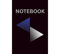 PREMIUM BLACK FLAG THEME DESIGN NOTEBOOK: Sophisticated Elegant and Bold Black Background Premium Blue and Grey Flag Themed Design Notepad Journal - 6 X 9 INCHES - 150 PAGES