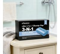 Premium Body Bar Sea Breeze, limpieza natural, espléndido aroma, gel de ducha sólido para hombres, jabón de ducha sólido para hombres y mujeres, hecho a mano y sin aditivos (1 x 120 g)