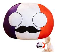 Premium Countryball Collectible Plush - Soft Polandball Pillow Doll, Features Double-Stitched High-Tensile Seam Architecture For Maximum Durability | High-Resilience Shape-Retaining Filling Ensures Ic