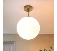 Premium Deckenleuchte Cristal Bola de Latón en Bronce Hell Blanco Lámpara Cocina