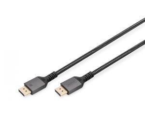 PREMIUM DP1.4CABLE DP to DP 8K/60hz, 3m Aluminum Housing ,Gold plated, Support 8K/60HZ