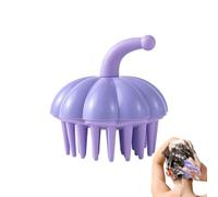 Premium Ergonomic Scalp-Massage Shampoo Brush - Pumpkin-Shaped Hair Scrubber, Features Medical-Grade Soft-Touch Silicone Bristles For Gentle | Ergonomic Non-Slip Handle Geometry Ensures Co