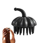 Premium Ergonomic Scalp-Massage Shampoo Brush - Pumpkin-Shaped Hair Scrubber, Features Medical-Grade Soft-Touch Silicone Bristles For Gentle | Ergonomic Non-Slip Handle Geometry Ensures Co
