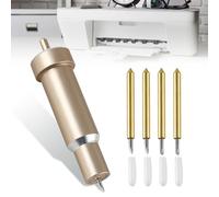 Premium Fine Point Blade com Carcasa, 2 cuchillas de punto fino de 30°/2 cuchillas de corte profundo de 60° para Cricut Explore Air/Air2/Air3, Cricut Maker/Maker 3 (dorado)