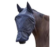 Premium Fliegenmaske Space, mit Ohren- und Nasenschutz, Schwarz, Vollblut