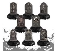 | Premium Foam Tombstones Halloween Decor Graveyard Skeleton Skull Headston | Tombstones Halloween Decor - Graveyard Skeleton Skull Headstones Set