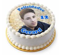 *PREMIUM* FOTO COMESTIBLE personalizada para tartas | Papel de azúcar redondo | Imagen comestible cumpleaños | Oblea para pastel | Decoración tarta fácil y profesional