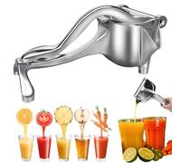 Premium Fruit Juice Squeezer - Heavy Duty Handheld Juicer Squeezer & Manual Hand Press Juice, Aluminum Metal Juicer Hand Press for Citrus Lemon & Orange (S)