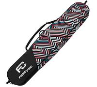 Premium Funda para Tabla de Snowboard Cargo Board Protection Bag Bagpack 170 cm Bolsa con Bolsillo Cremallera y Correa para el Hombro Pastel Zig Zag [051]