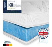 AM Qualitätsmatratzen Topper viscoelástico 120x200 de Gel Suave - Made in Germany - Sobrecolchon de Espuma Premium de Gel con Funda de Lyocell Antideslizante - Memory Foam Topper 120x200 Extra Alto