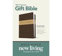 Premium Gift Bible: New Living Translation, Dark Brown/Tan, Tutone, LeatherLike, Gift and Award