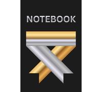 PREMIUM GOLD X THEME DESIGN NOTEBOOK: Luxurious Black Edition with Bold Gold X's Themed Notepad Journal - 6 X 9 INCHES - 150 PAGES