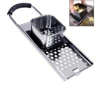 Premium Grade Stainless Steel Spaetzle Maker Timesaver Homemade Traditional German Egg Noodle Maker Manual Pasta Noodle Dumpling Maker with Comfort Gr