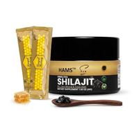 Premium Himalayan Shilajit Resin, 84+ Trace Minerals, High Potency Fulvic Acid, Energy Booster & Testosterone Support + 2 FREE Honey Sachets! Natural Unfiltered Royal Honey 20g Envelopes