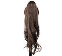 Premium Human Hair Ponytail Extension for Women, Extensiones de cola de caballo sintéticas y flexibles de 32 pulgadas for mujer, for uso diario,Perfect for Half-Up,Half-Down Styles & Daily Wear(#4)