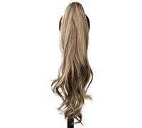 Premium Human Hair Ponytail Extension for Women, Extensiones de cola de caballo sintéticas y flexibles de 32 pulgadas for mujer, for uso diario,Perfect for Half-Up,Half-Down Styles & Daily Wear(P8-25