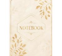 Premium Ivory Gold Notebook - 90 GSM, A5 portrait, 120 pages, Ruled, Paperback: Elegant Lined Journal for Writing, Planning & Organization