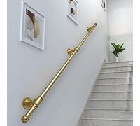 Premium Kit 4m - Barandilla de pared para interiores y exteriores, soporte de seguridad elegante para escaleras y diseño elegante para mejoras del hogar