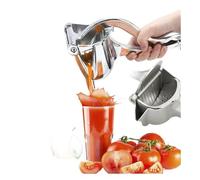 Premium Kitchen Essentials - Exprimidor manual de cítricos, aluminio de grado profesional, prensa manual resistente para naranjas, limones y tomates con agarre ergonómico, base antideslizante, 30 cm