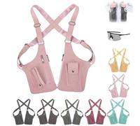 Premium Leather Adjustable Underarm Shoulder Bag, Adjustable Underarm Shoulder Bag, for Men & Wome Travel And Daily Use (Pink)