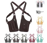 Premium Leather Adjustable Underarm Shoulder Bag, Adjustable Underarm Shoulder Bag, for Men & Wome Travel And Daily Use (Brown)