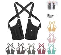 Premium Leather Adjustable Underarm Shoulder Bag, Adjustable Underarm Shoulder Bag, for Men & Wome Travel And Daily Use (Black)