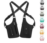 Premium Leather Adjustable Underarm Shoulder Bag for Men, Adjustable Anti Pickpocket Accessories With Double Bag (Black)