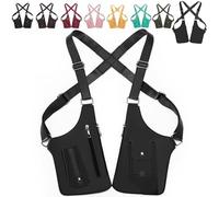 Premium Leather Adjustable Underarm Shoulder Bag for Men, Anti-Theft Hidden Storage Multi-Pocket, for Daily Use (Black)