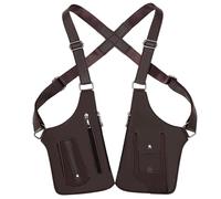 Premium Leather Adjustable Underarm Shoulder Bag for Men, Anti-Theft Invisible Underarm Bag, for Men, Women (Brown)