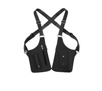 Premium Leather Adjustable Underarm Shoulder Bag for Men, Anti-Theft Invisible Underarm Bag, for Men, Women (Black)