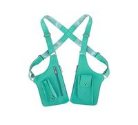 Premium Leather Adjustable Underarm Shoulder Bag for Men, Pickpocket Accessories with Double Bag for Men, Water Resistant (Green)