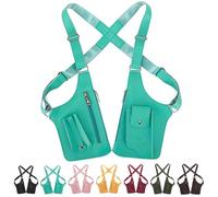 Premium Leather Adjustable Underarm Shoulder Bag, Unisex Hidden Double-layer Design Adjustable Anti Pickpocket Accessories (Green1)